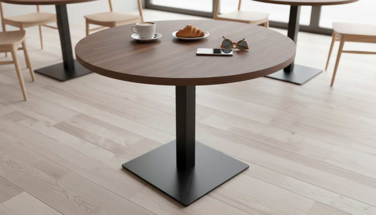 Столешница HPL на основе МДФ (Круглая) Орех Натуральный_22