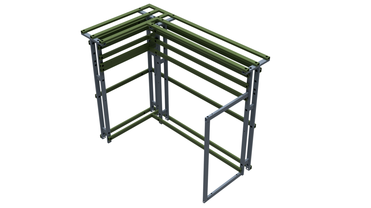 Металлический каркас для барной стойки